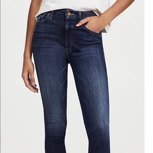 Mother: high waisted looker “give me liberty” wash jeans.